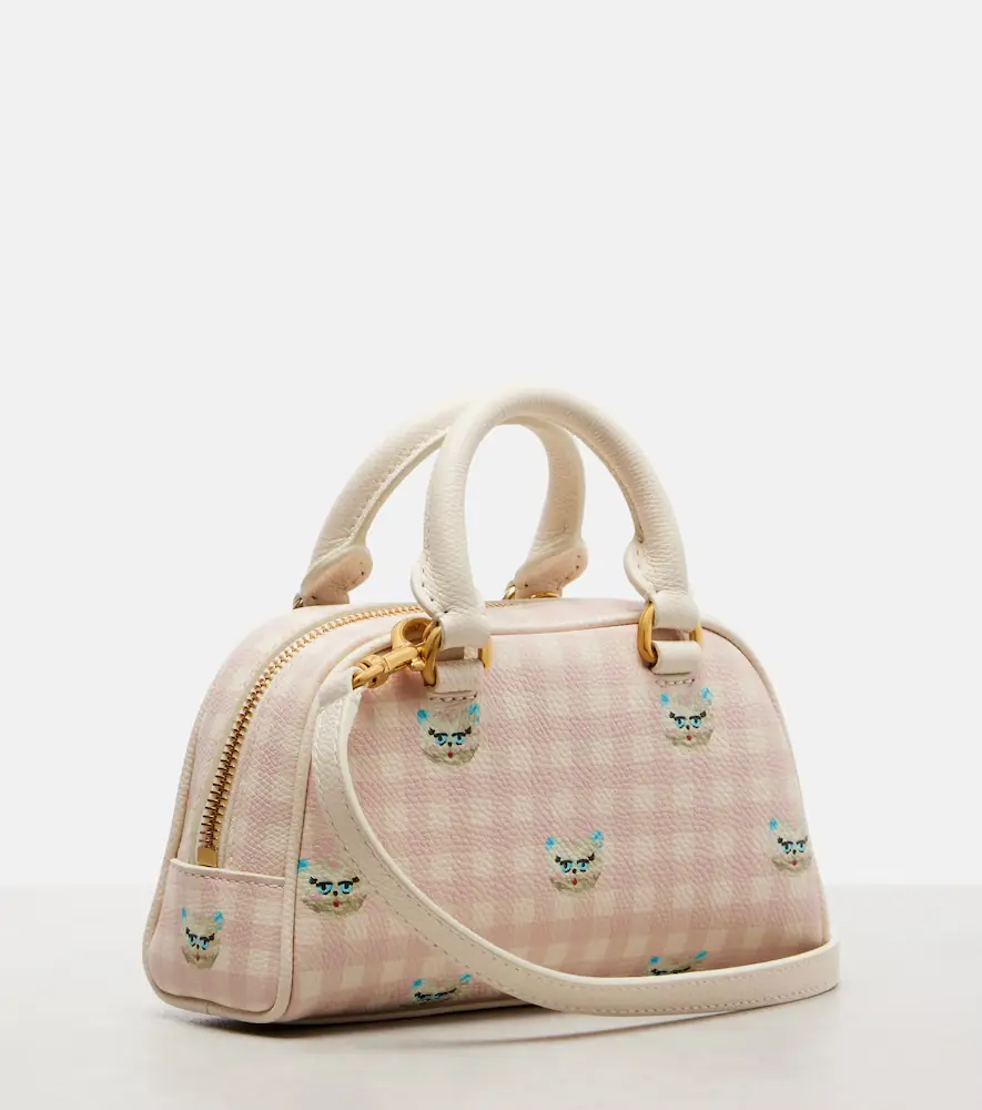 Valentino Garavani Gingham leather tote bag | Thumbnail 2 Valentino Garavani Gingham leather tote bag | Thumbnail 2
