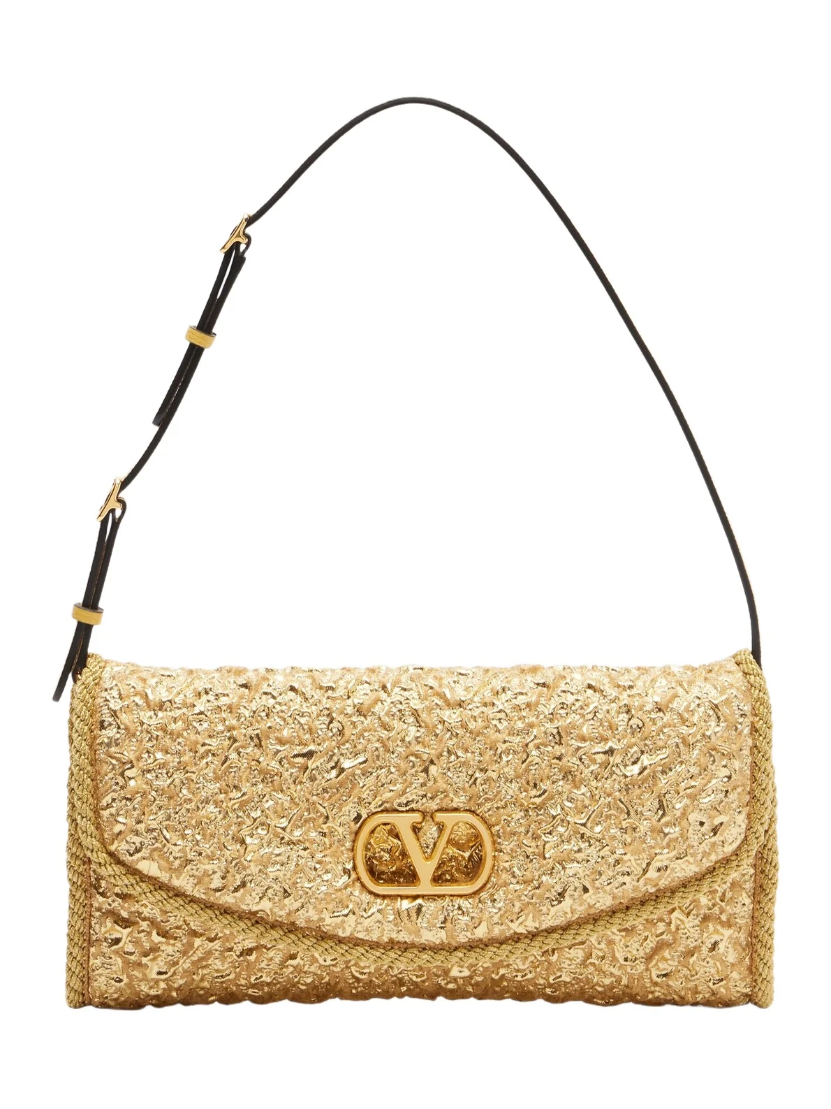 DeVain Small cloqué jacquard shoulder bag DeVain Small cloqué jacquard shoulder bag