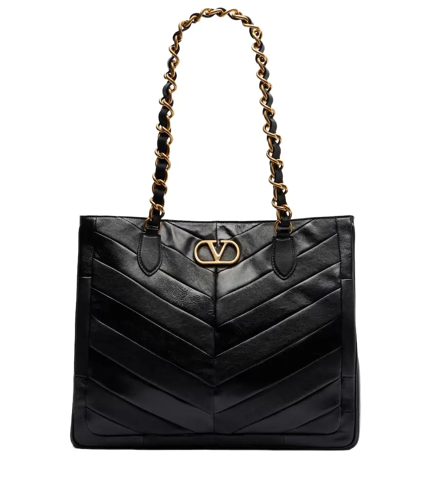 Valentino Garavani Laseine chevron leather tote bag | Image 1 Valentino Garavani Laseine chevron leather tote bag | Image 1
