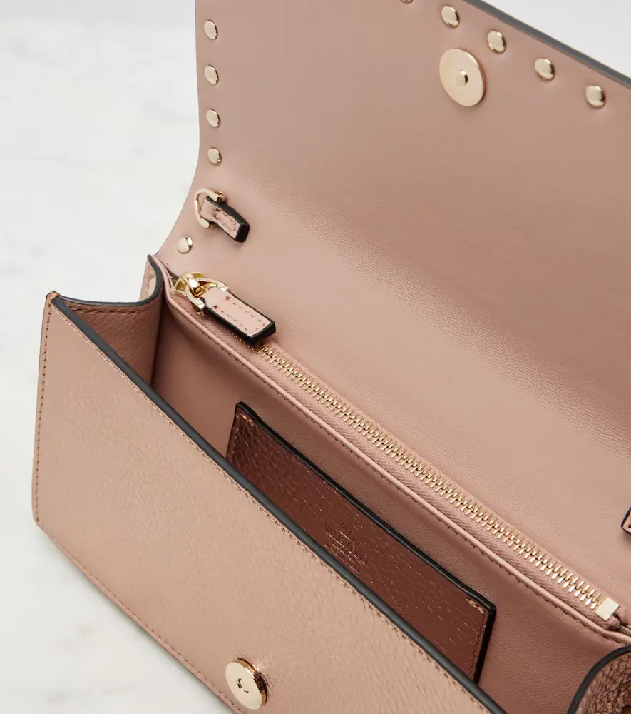 Valentino Garavani Rockstud Mini metallic leather crossbody bag | Thumbnail 4
