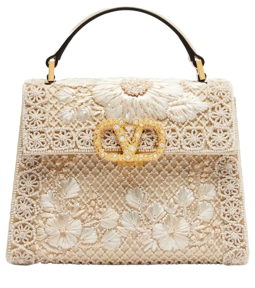Valentino Garavani VSling Mini embellished top-handle bag | Image 1 Valentino Garavani VSling Mini embellished top-handle bag | Image 1
