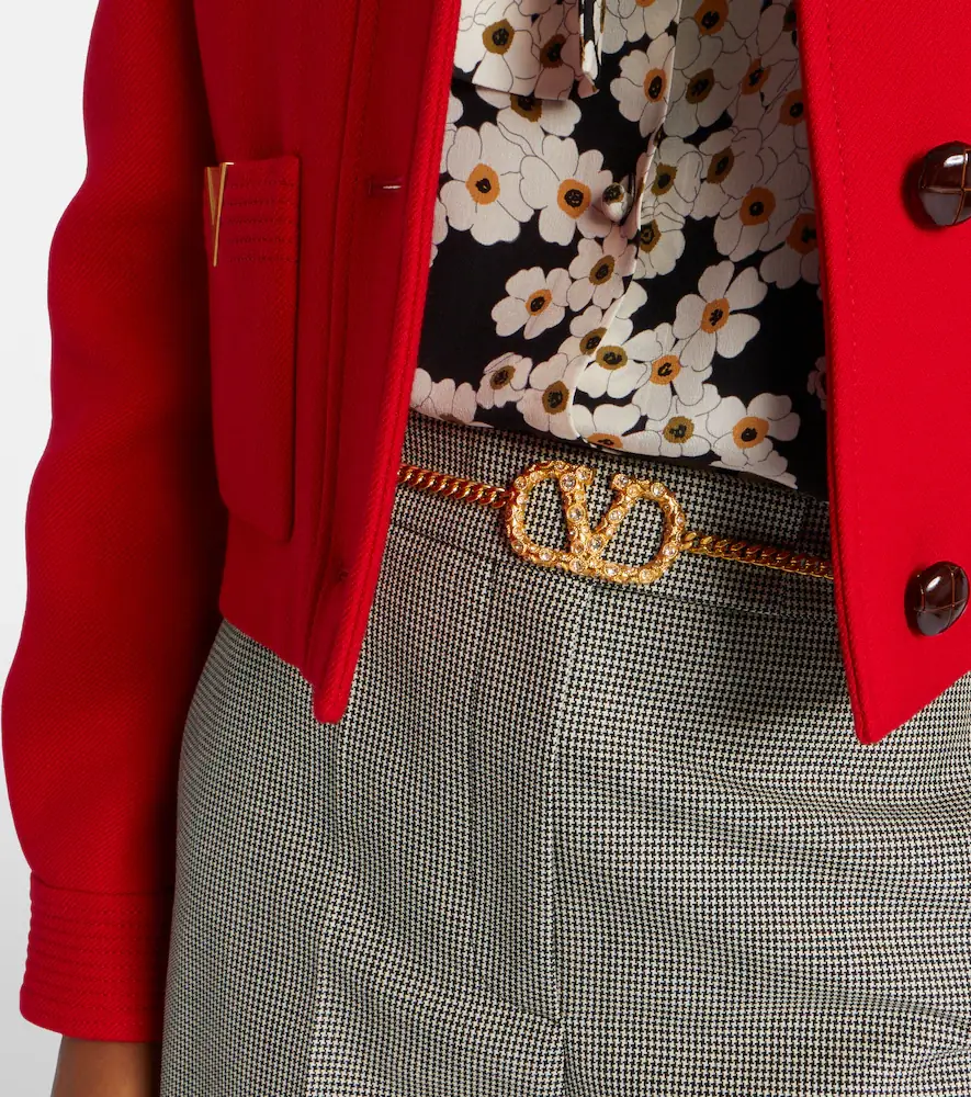 Valentino VLogo crystal-embellished belt | Thumbnail 3