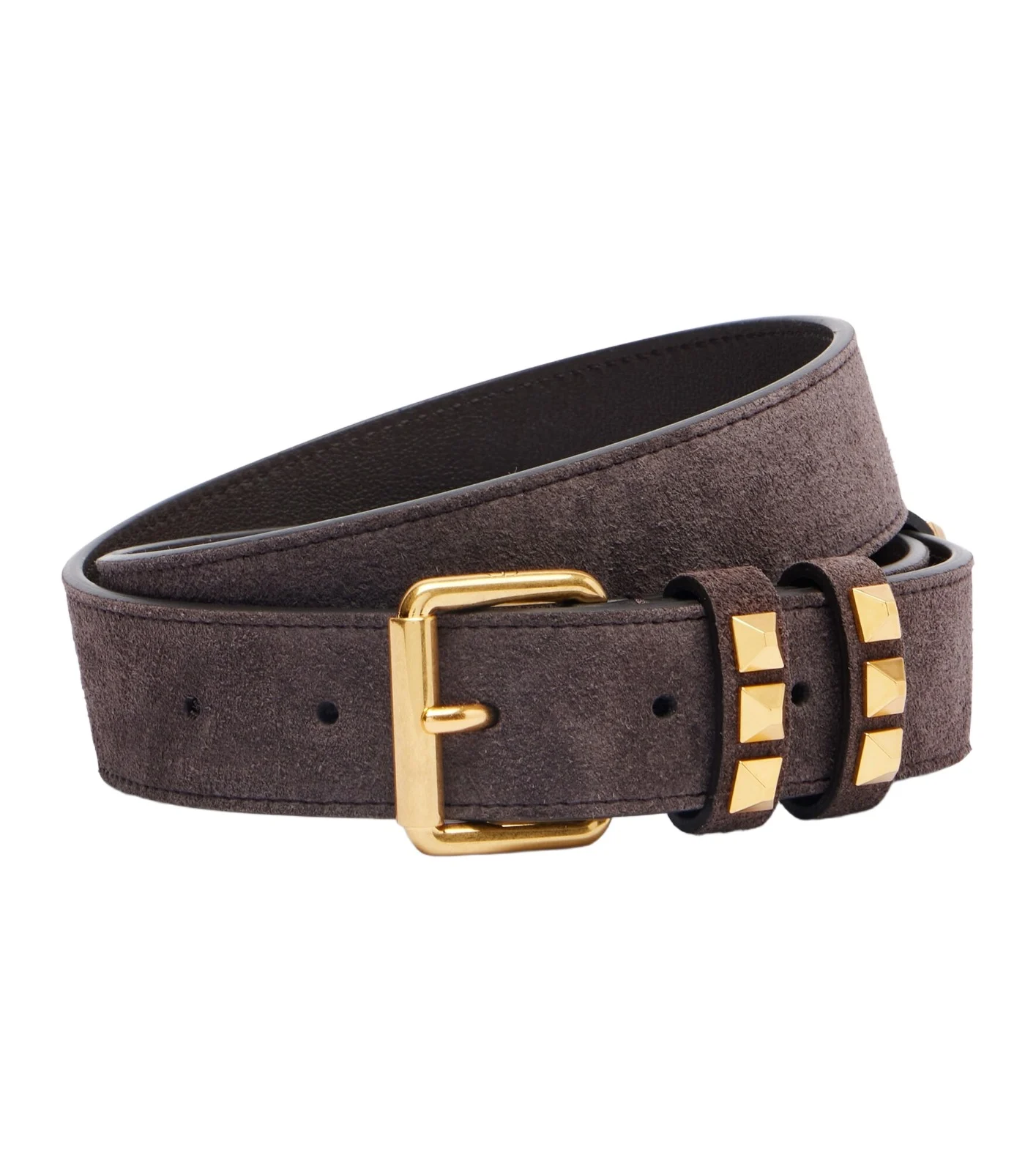 Flaneuse Rockstud suede belt
