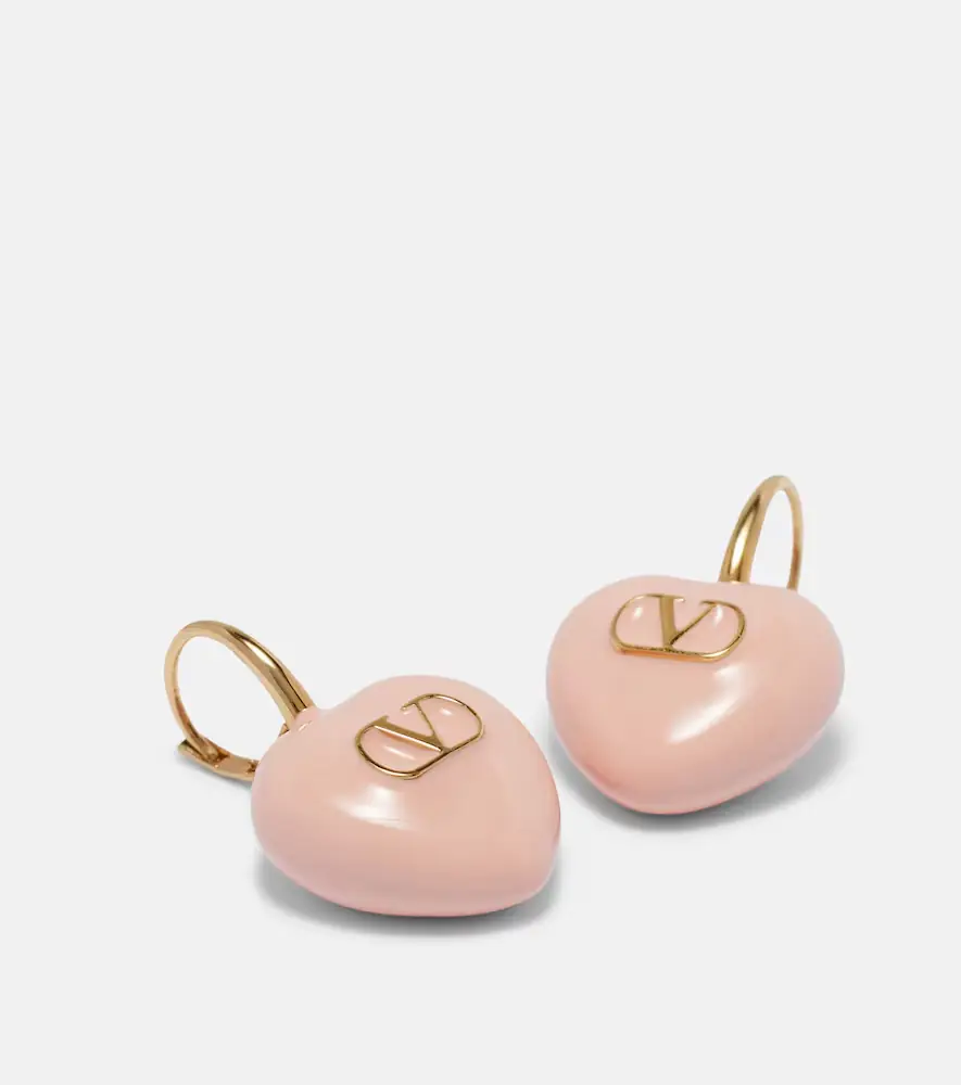 Valentino Garavani Caur Royal VLogo enamel earrings | Thumbnail 2