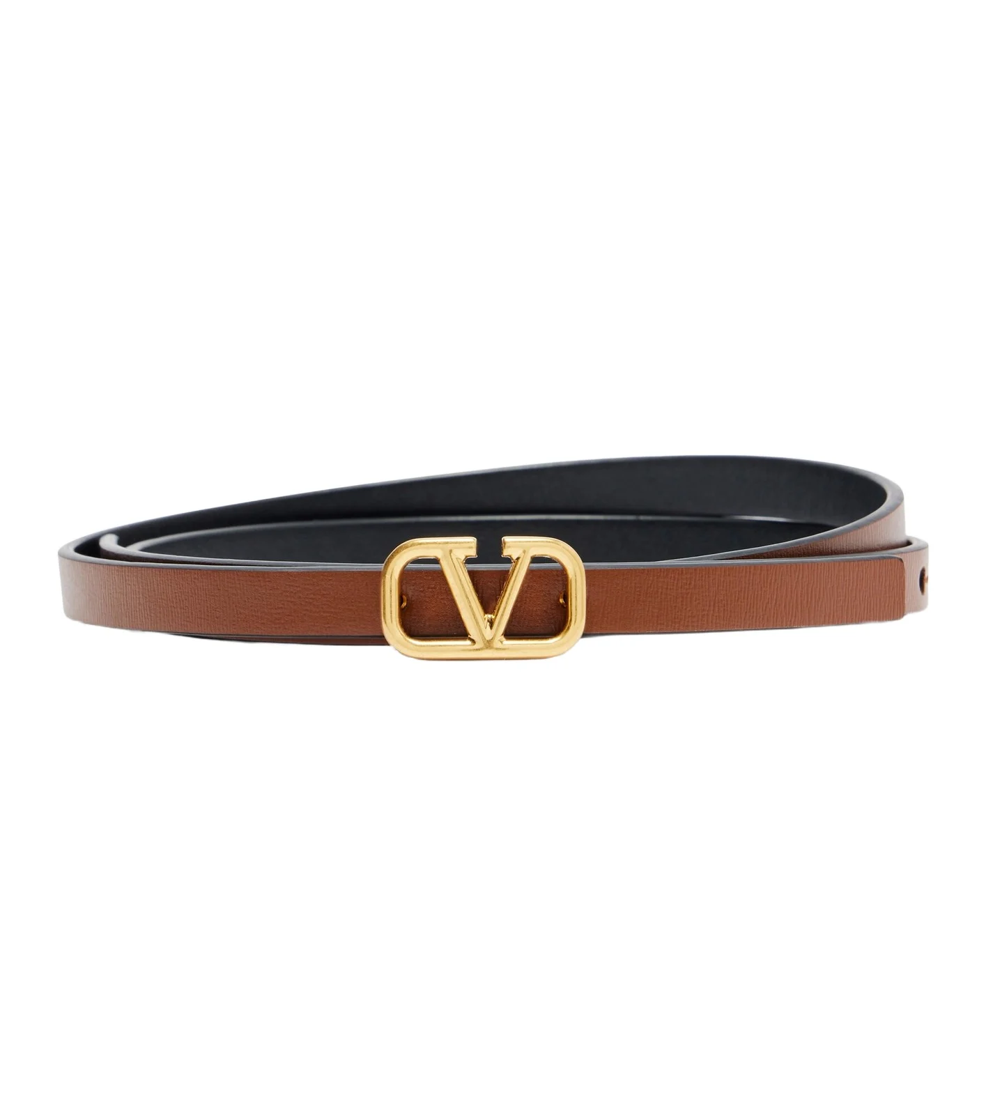 VLogo leather belt VLogo leather belt