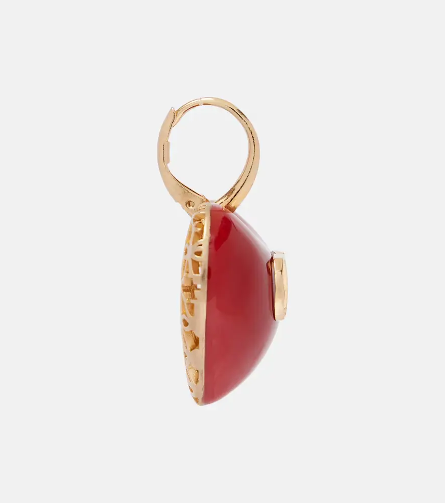Valentino Garavani Caur Royal VLogo enamel earrings | Thumbnail 2
