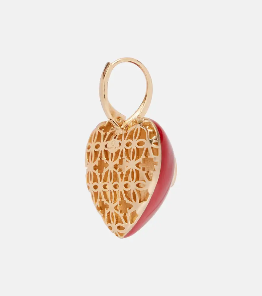 Valentino Garavani Caur Royal VLogo enamel earrings | Thumbnail 3