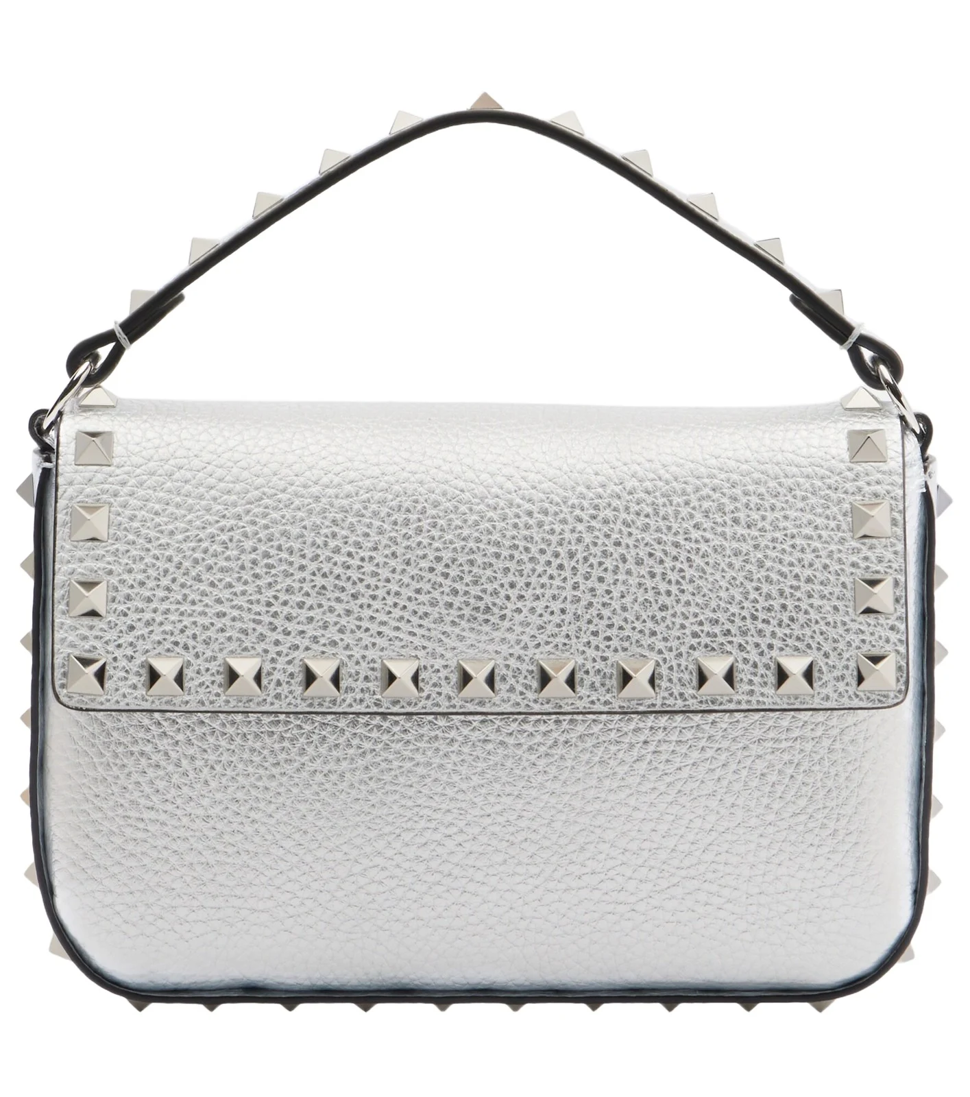 Rockstud Small metallic leather top-handle bag Rockstud Small metallic leather top-handle bag