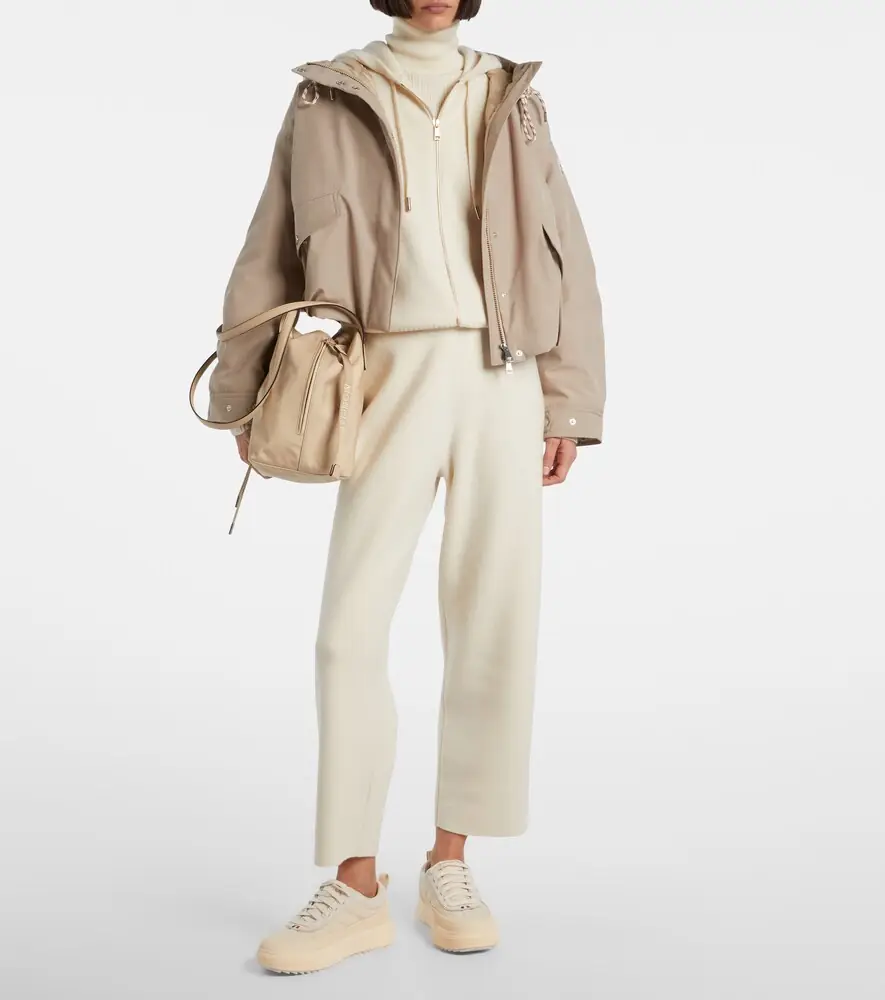 Moncler Hooded wool and cashmere zip-up cardigan | Thumbnail 3 Moncler Hooded wool and cashmere zip-up cardigan | Thumbnail 3