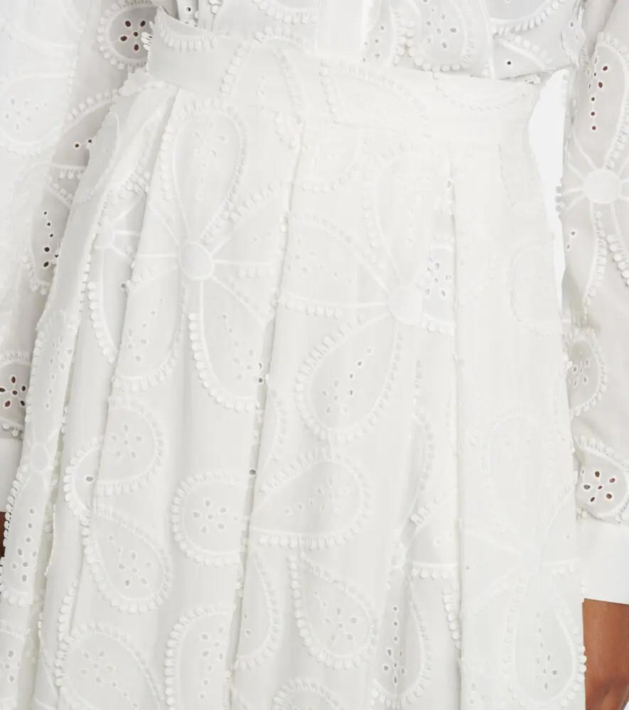 Elie Saab Embroidered cotton-blend maxi skirt | Thumbnail 4 Elie Saab Embroidered cotton-blend maxi skirt | Thumbnail 4