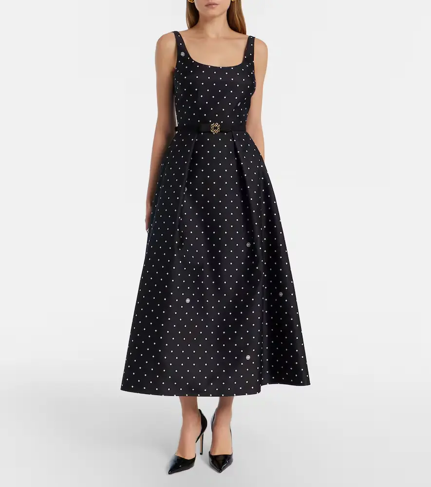 Elie Saab Polka-dot midi dress | Thumbnail 2 Elie Saab Polka-dot midi dress | Thumbnail 2