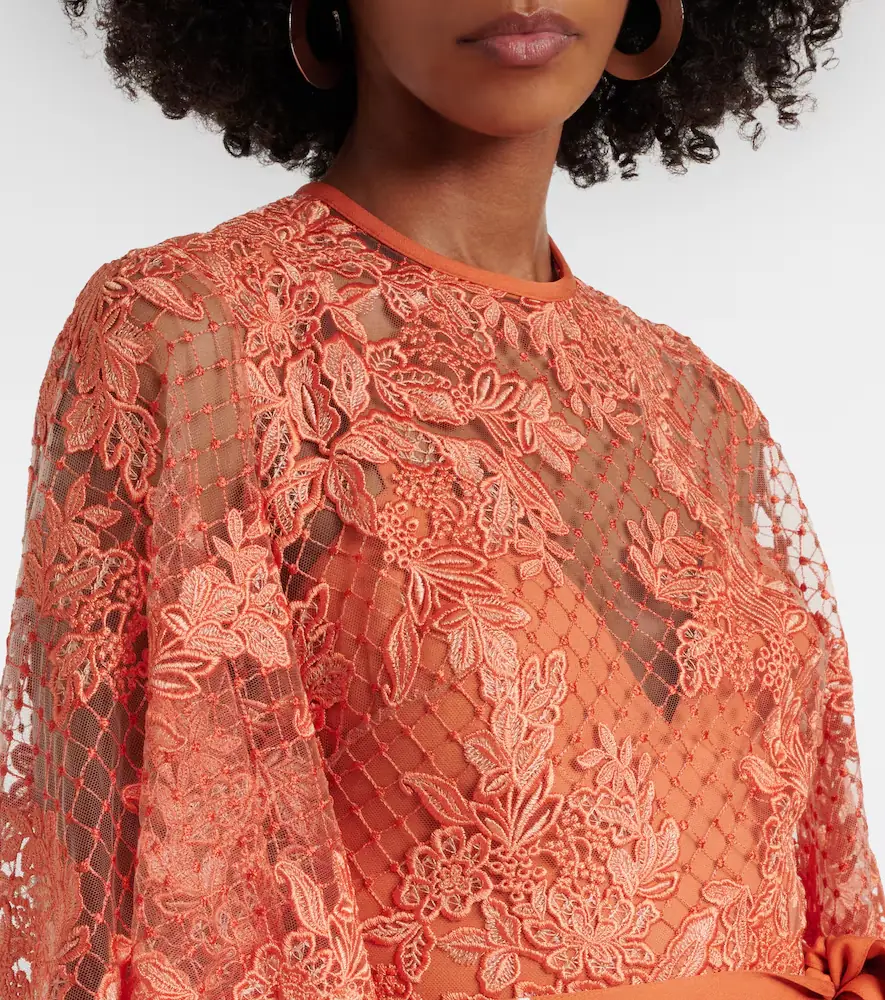 Elie Saab Embroidered lace and tulle gown | Thumbnail 3 Elie Saab Embroidered lace and tulle gown | Thumbnail 3