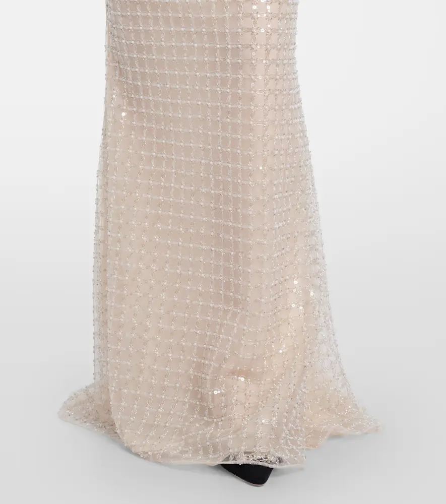 Elie Saab Embellished silk-blend bustier gown | Thumbnail 3
