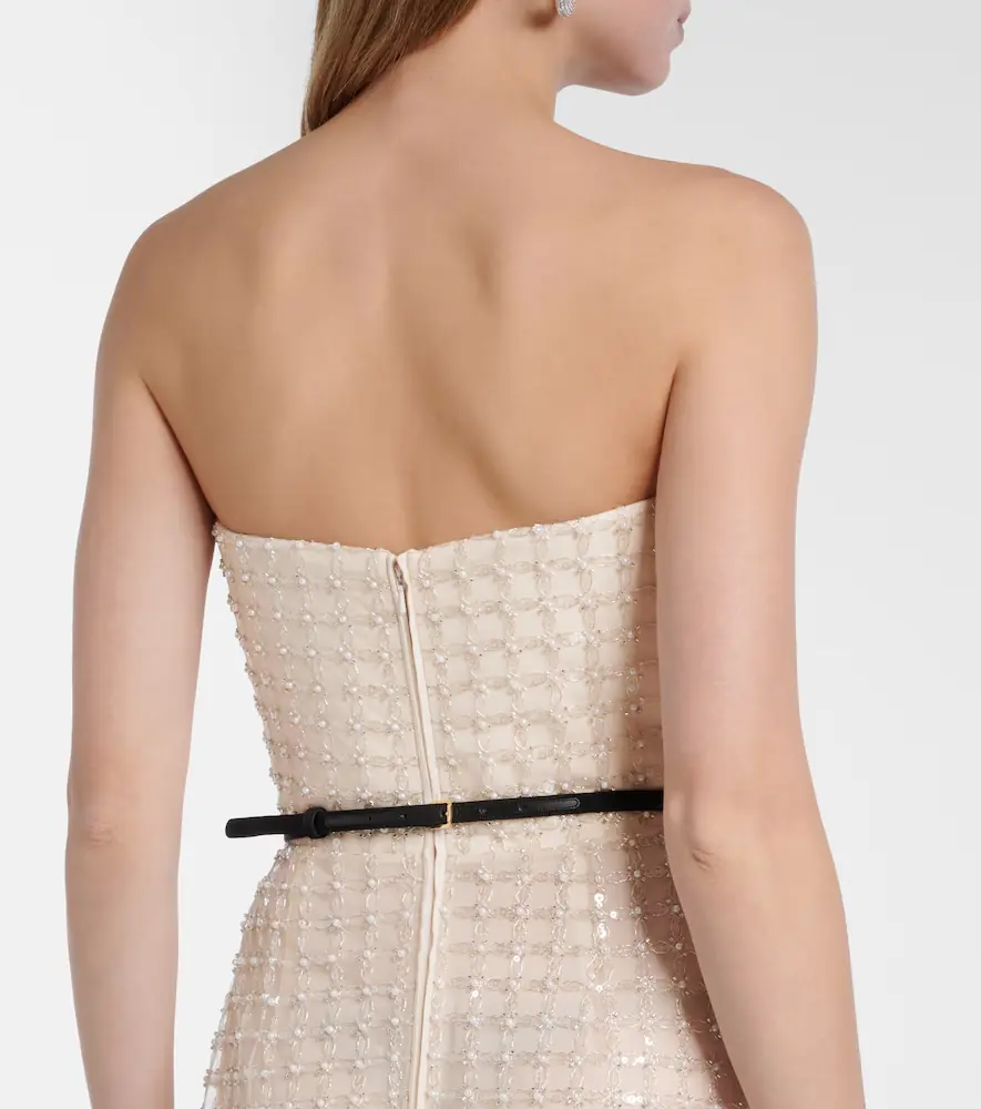 Elie Saab Embellished silk-blend bustier gown | Thumbnail 5