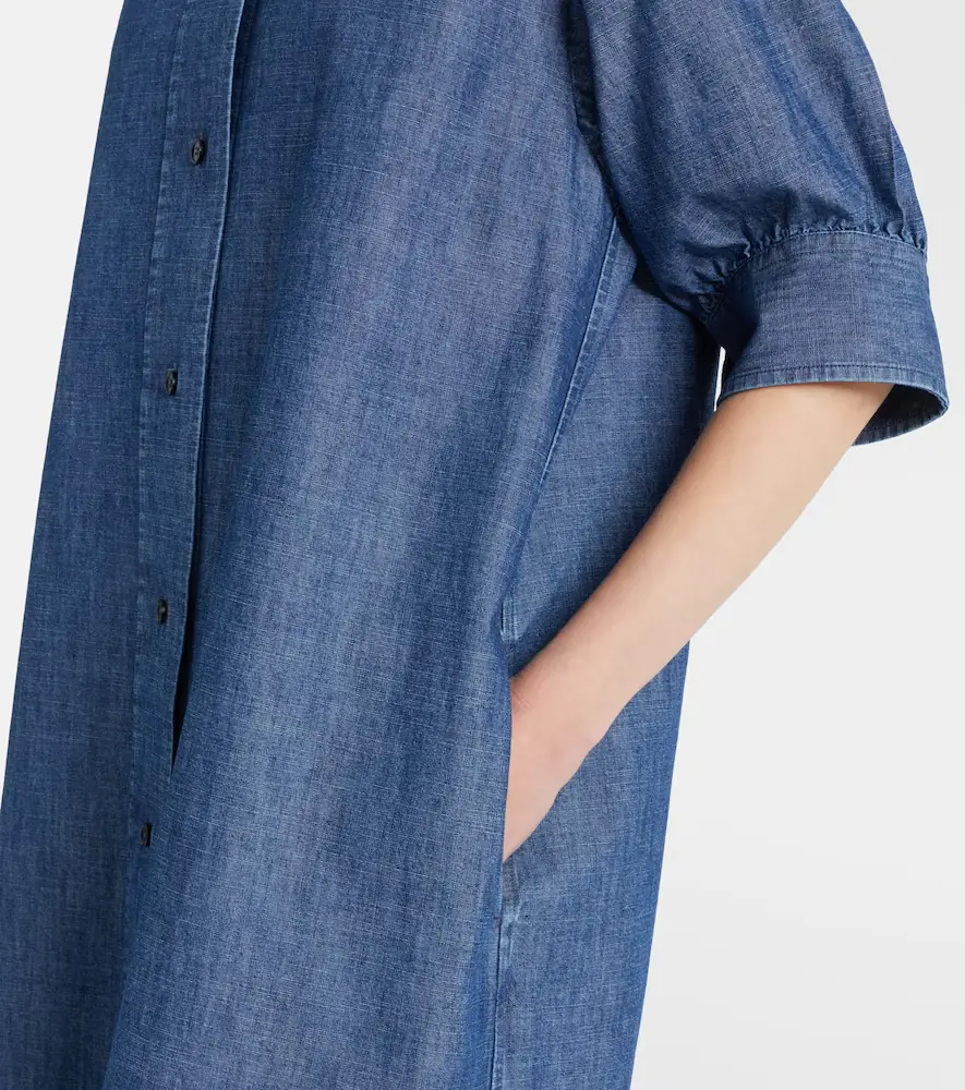 Jil Sander Cotton chambray shirt dress | Thumbnail 3 Jil Sander Cotton chambray shirt dress | Thumbnail 3