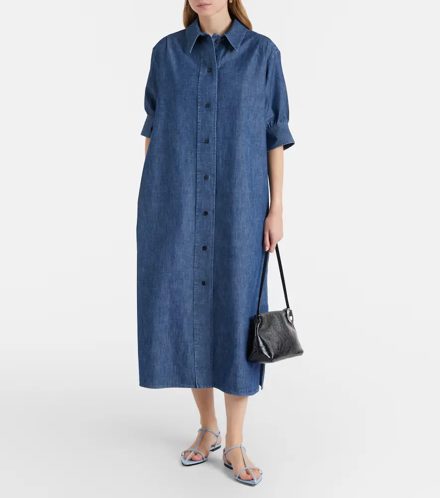 Jil Sander Cotton chambray shirt dress | Thumbnail 4 Jil Sander Cotton chambray shirt dress | Thumbnail 4