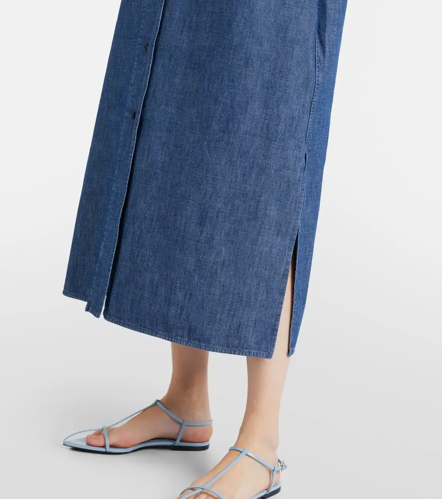 Jil Sander Cotton chambray shirt dress | Thumbnail 6 Jil Sander Cotton chambray shirt dress | Thumbnail 6