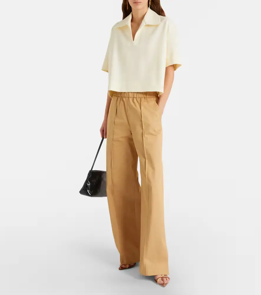 Jil Sander Cotton drill wide-leg pants | Thumbnail 6 Jil Sander Cotton drill wide-leg pants | Thumbnail 6