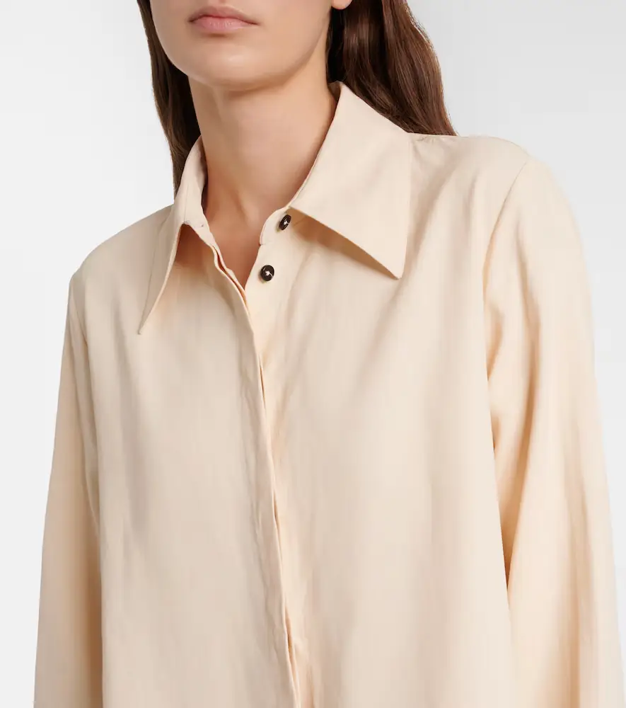 Jil Sander Oversized linen shirt dress | Thumbnail 2