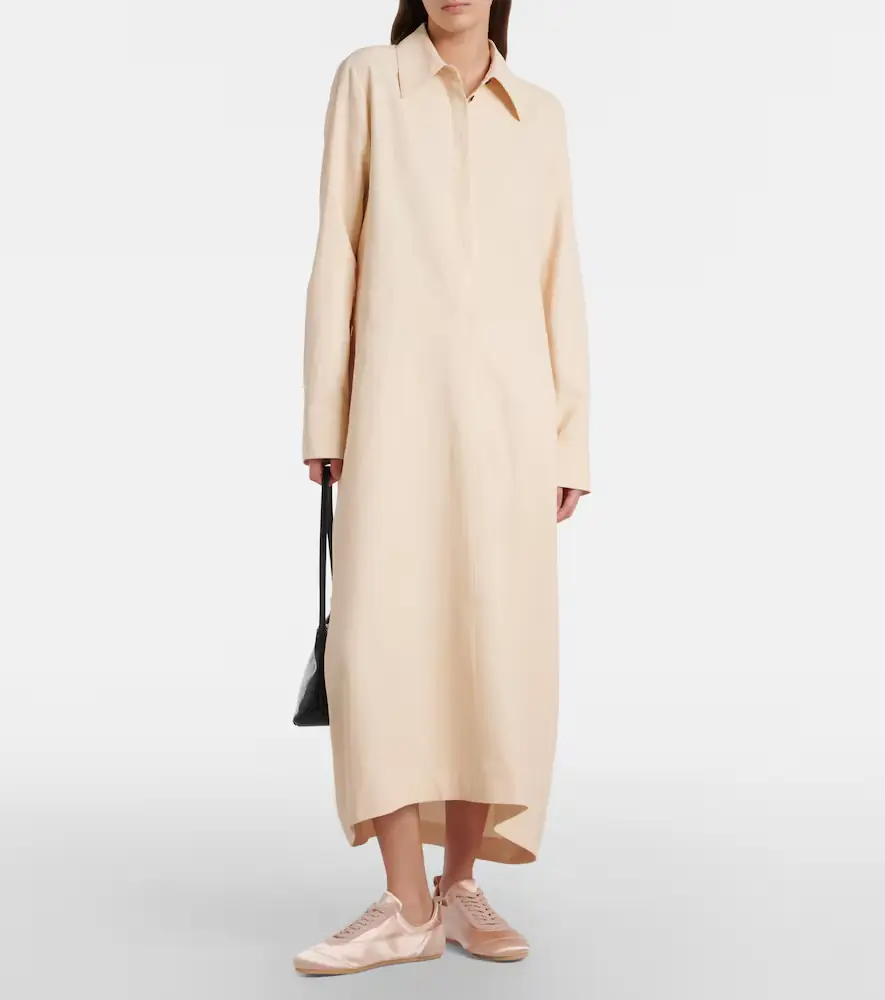 Jil Sander Oversized linen shirt dress | Thumbnail 3