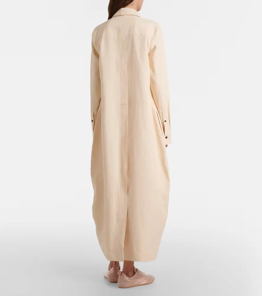 Jil Sander Oversized linen shirt dress | Thumbnail 4