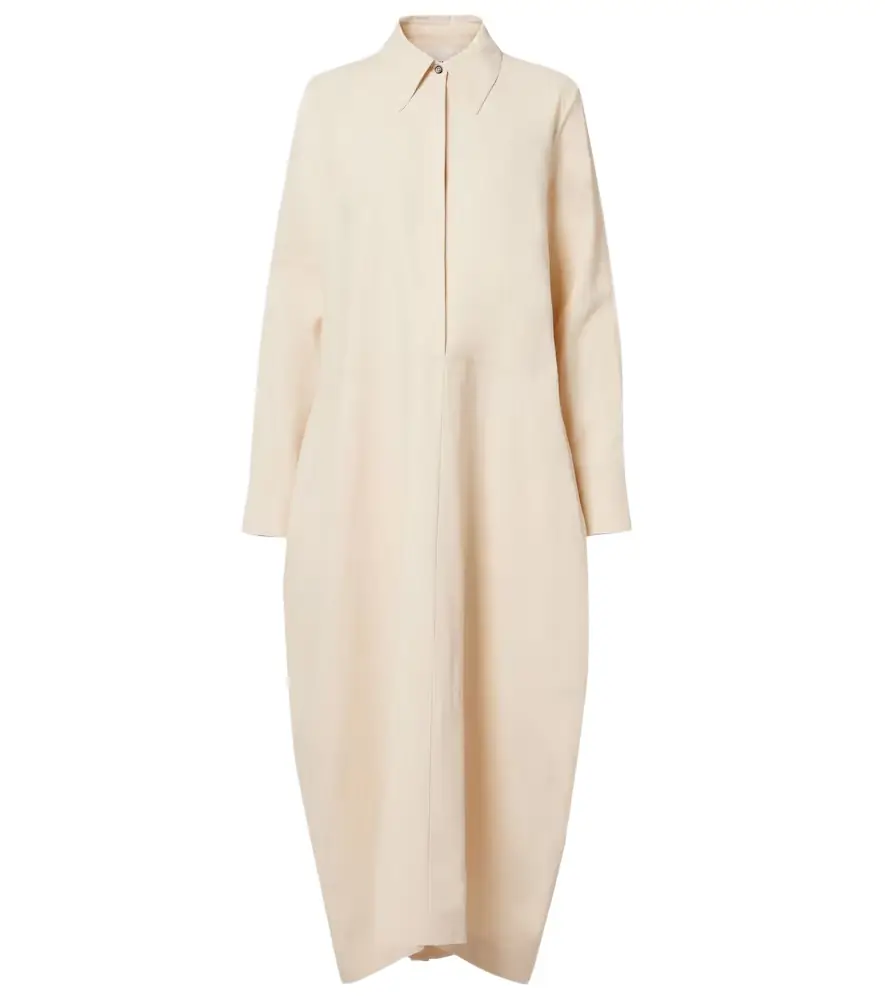 Jil Sander Oversized linen shirt dress