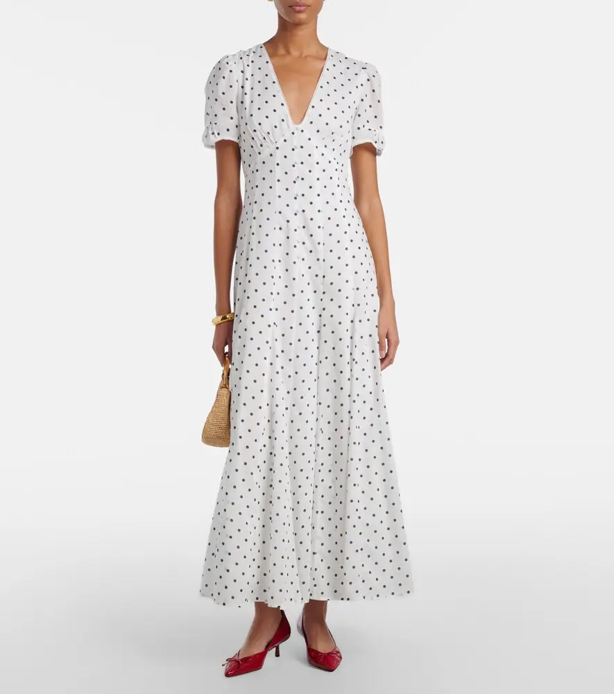 Posse Paloma polka-dot maxi dress | Thumbnail 3