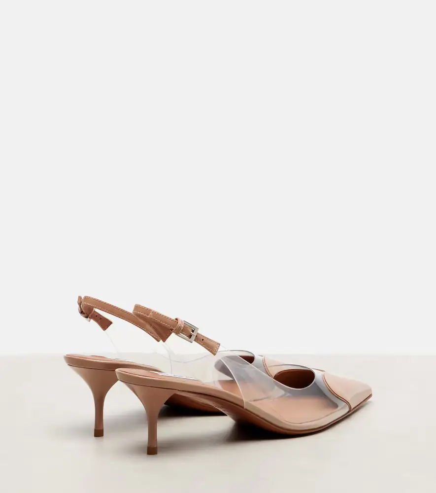 Alaïa Alaïa Le Coeur 55 leather and PU slingback pumps | Thumbnail 2 Alaïa Alaïa Le Coeur 55 leather and PU slingback pumps | Thumbnail 2