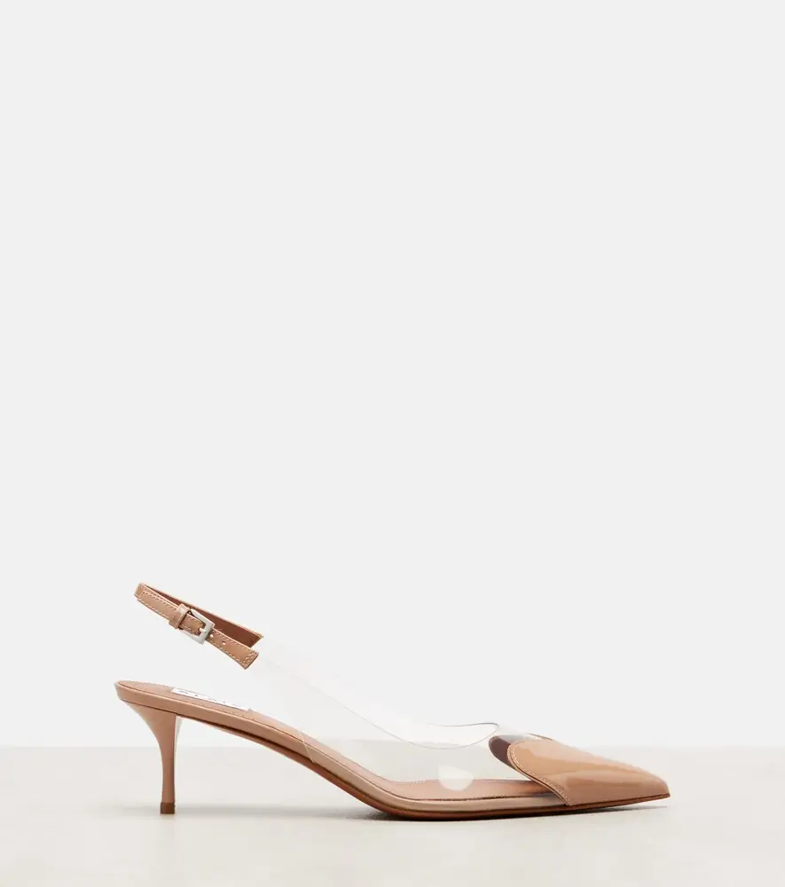 Alaïa Alaïa Le Coeur 55 leather and PU slingback pumps | Thumbnail 4 Alaïa Alaïa Le Coeur 55 leather and PU slingback pumps | Thumbnail 4