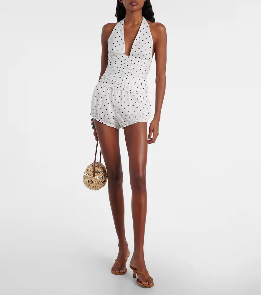 Posse Edie polka-dot halterneck top | Thumbnail 5