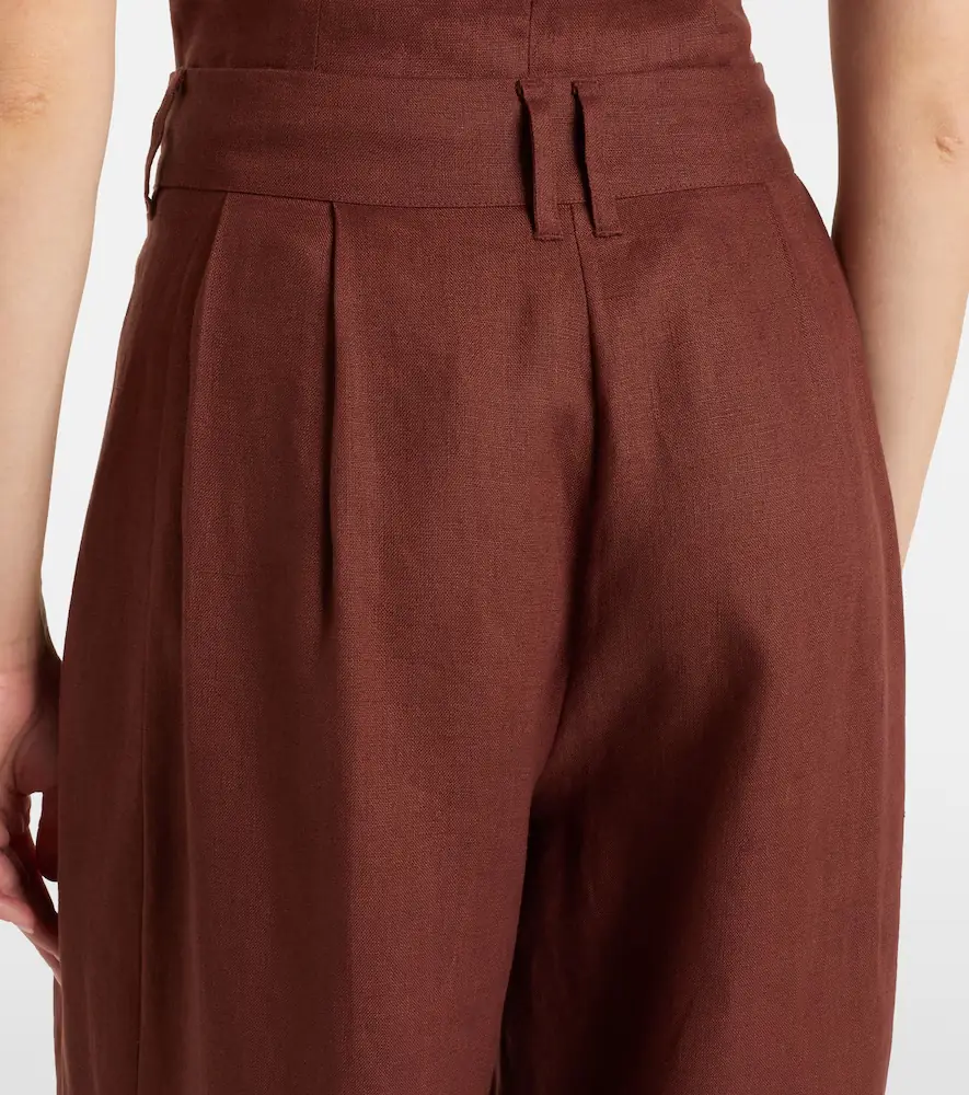 Posse Parker high-rise linen wide-leg pants | Thumbnail 2 Posse Parker high-rise linen wide-leg pants | Thumbnail 2