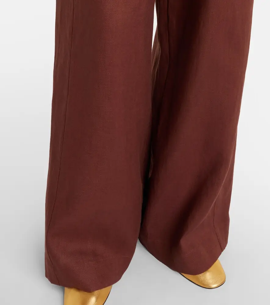 Posse Parker high-rise linen wide-leg pants | Thumbnail 3 Posse Parker high-rise linen wide-leg pants | Thumbnail 3