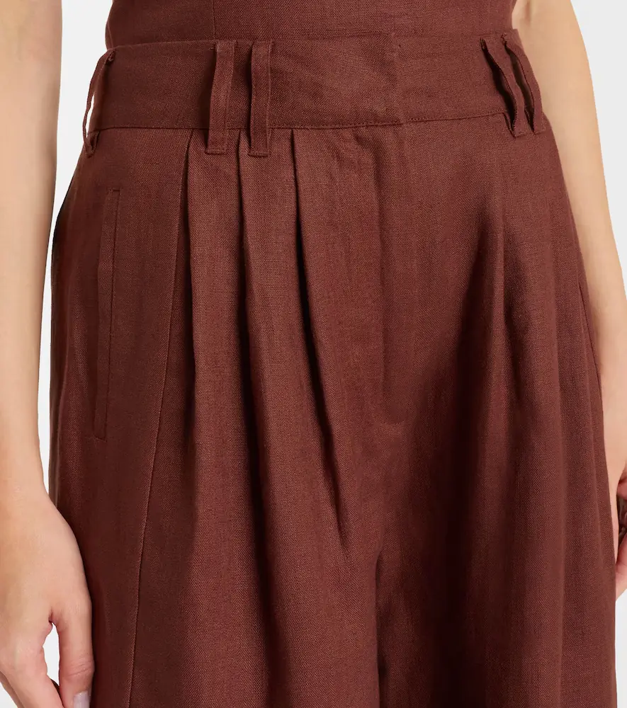 Posse Parker high-rise linen wide-leg pants | Thumbnail 5 Posse Parker high-rise linen wide-leg pants | Thumbnail 5