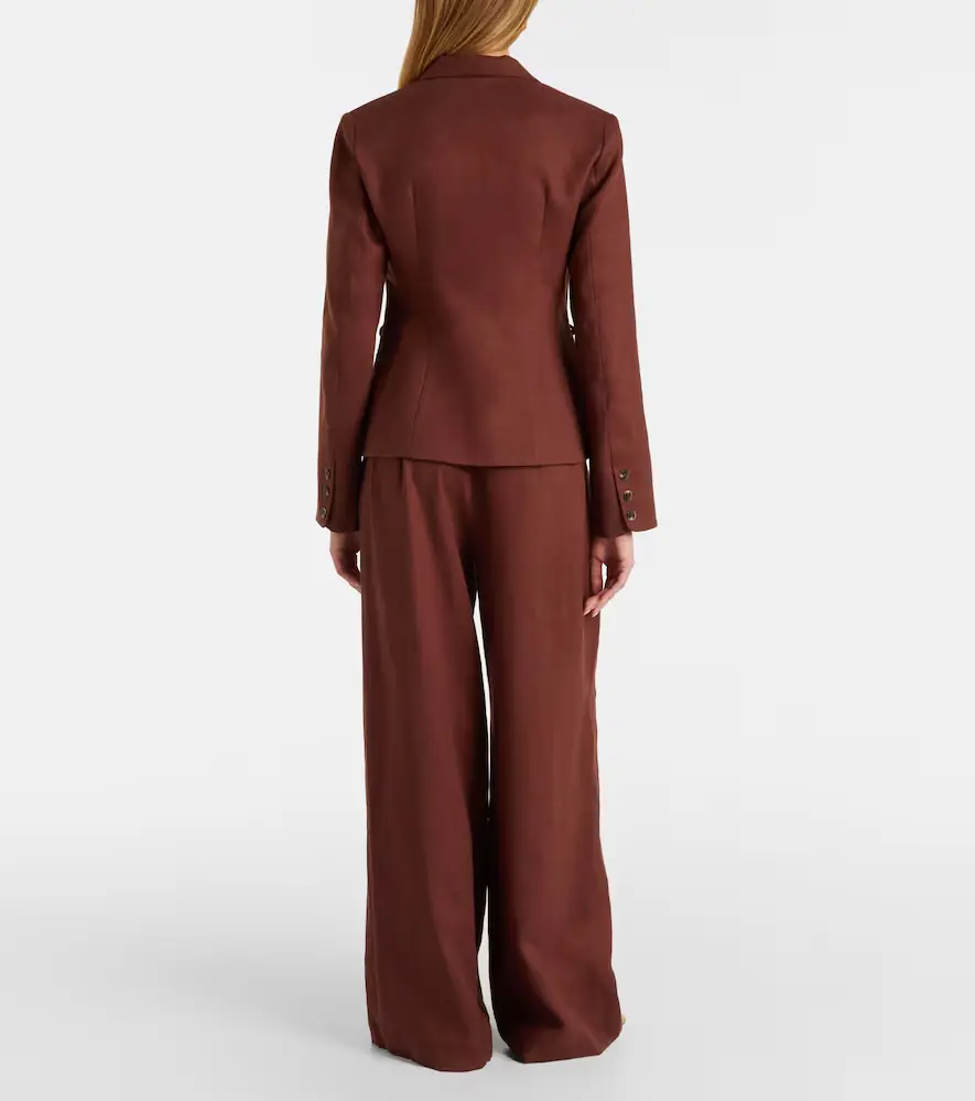 Posse Parker high-rise linen wide-leg pants | Thumbnail 6 Posse Parker high-rise linen wide-leg pants | Thumbnail 6