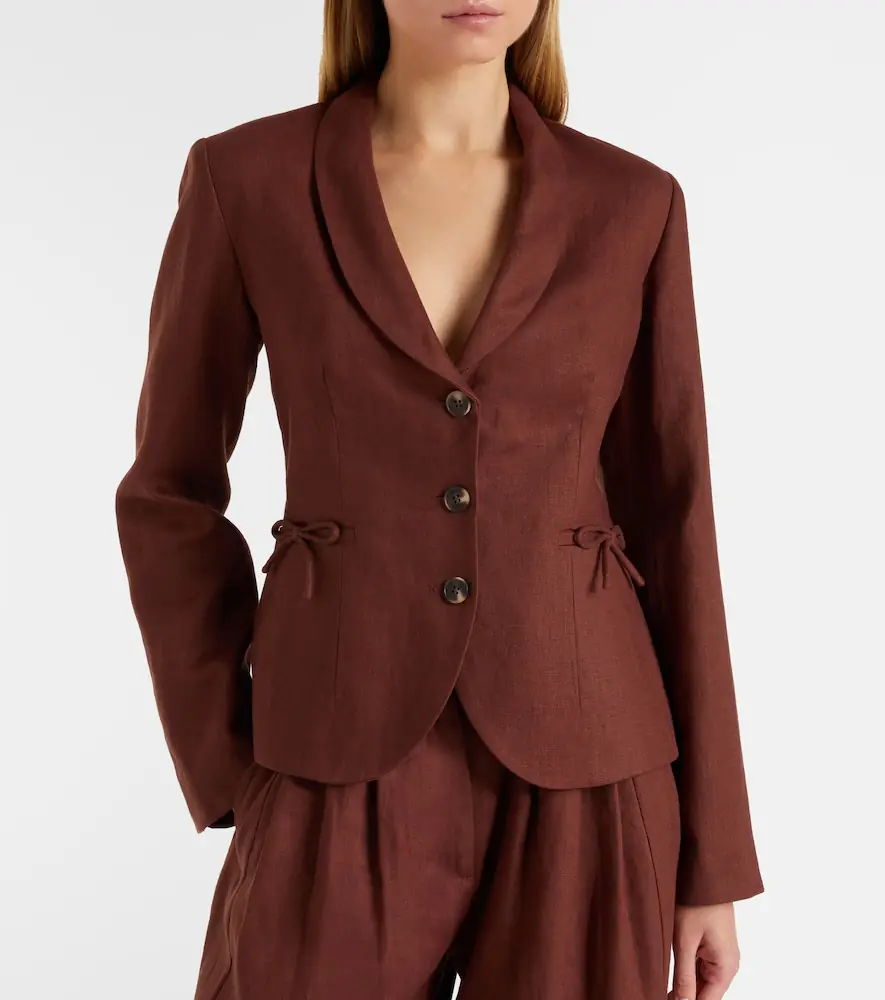 Posse Sabine linen blazer | Thumbnail 6