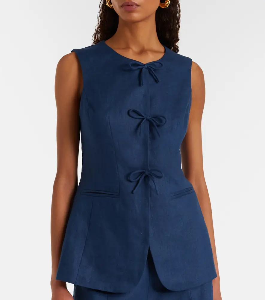 Posse Sabine linen vest | Thumbnail 2 Posse Sabine linen vest | Thumbnail 2