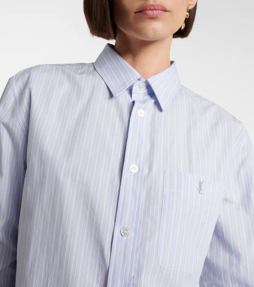 Saint Laurent Striped cotton poplin shirt | Thumbnail 5 Saint Laurent Striped cotton poplin shirt | Thumbnail 5