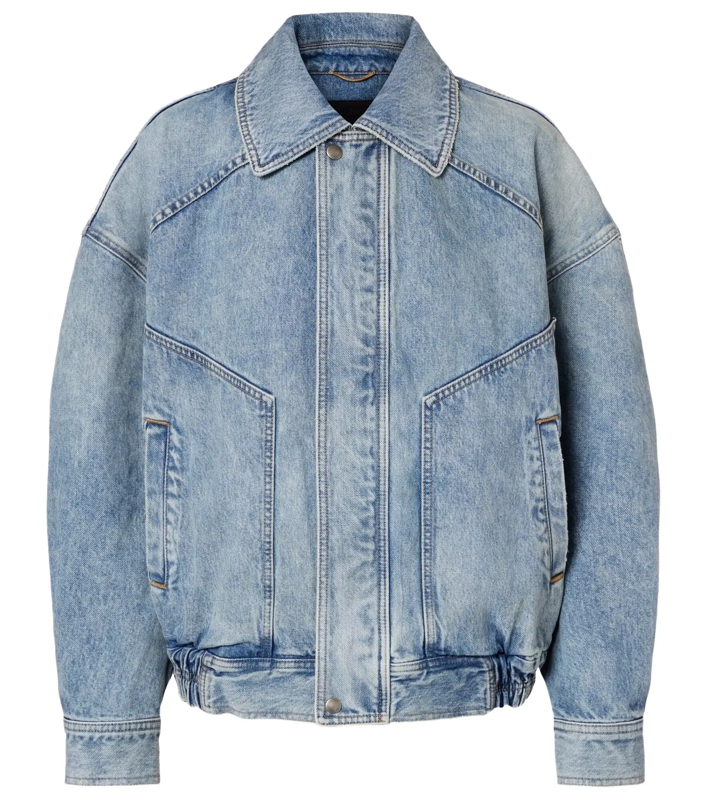 Denim blouson jacket