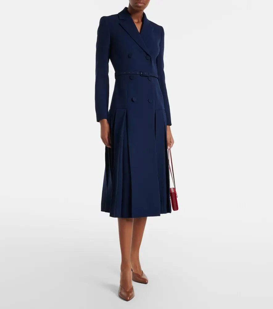 Emilia Wickstead Chaney wool crêpe midi dress | Thumbnail 3