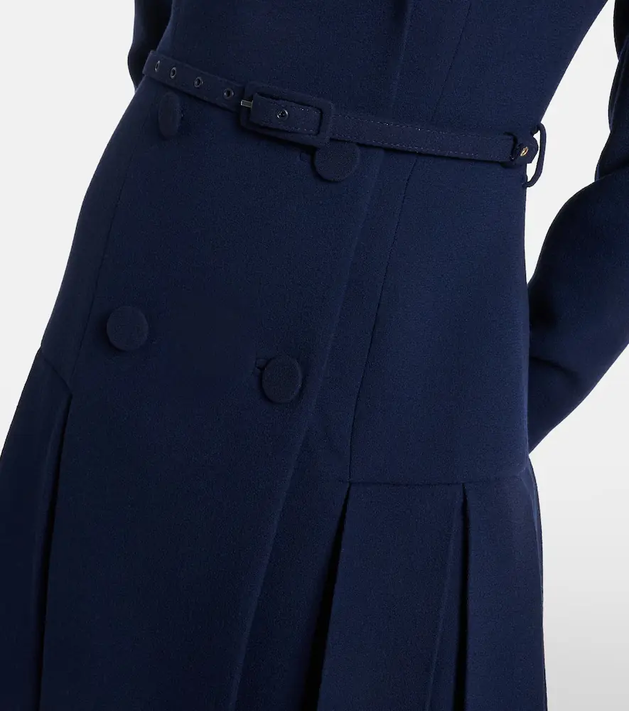 Emilia Wickstead Chaney wool crêpe midi dress | Thumbnail 6