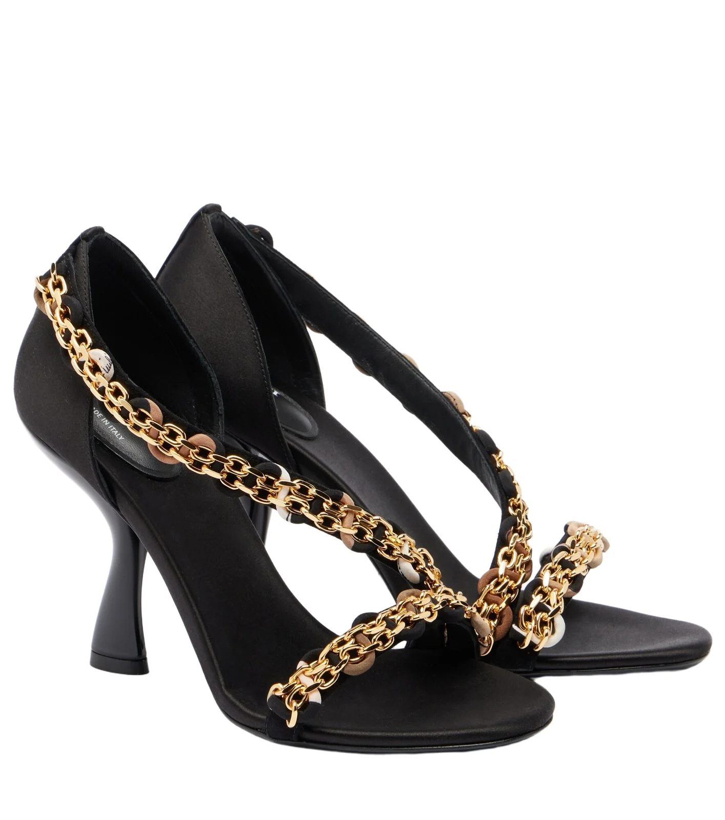 PUCCI Chain-detail satin sandals
