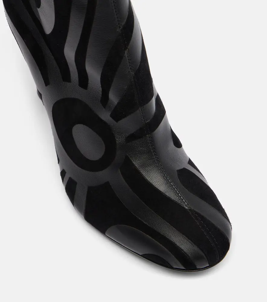 PUCCI Marmo suede and leather ankle boots | Thumbnail 4