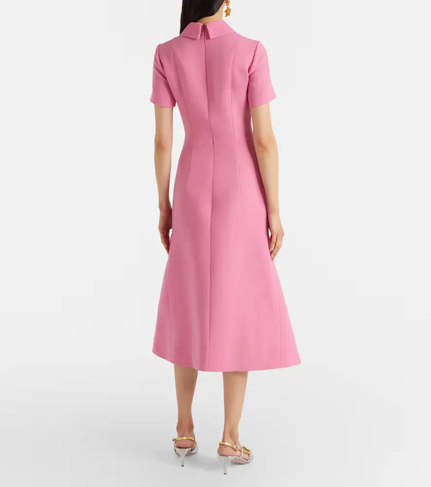 Emilia Wickstead Eman wool crêpe midi dress | Thumbnail 2