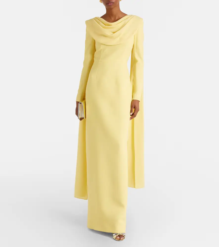 Emilia Wickstead Zaira draped crêpe gown | Thumbnail 2 Emilia Wickstead Zaira draped crêpe gown | Thumbnail 2