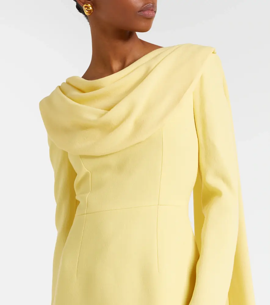 Emilia Wickstead Zaira draped crêpe gown | Thumbnail 4 Emilia Wickstead Zaira draped crêpe gown | Thumbnail 4