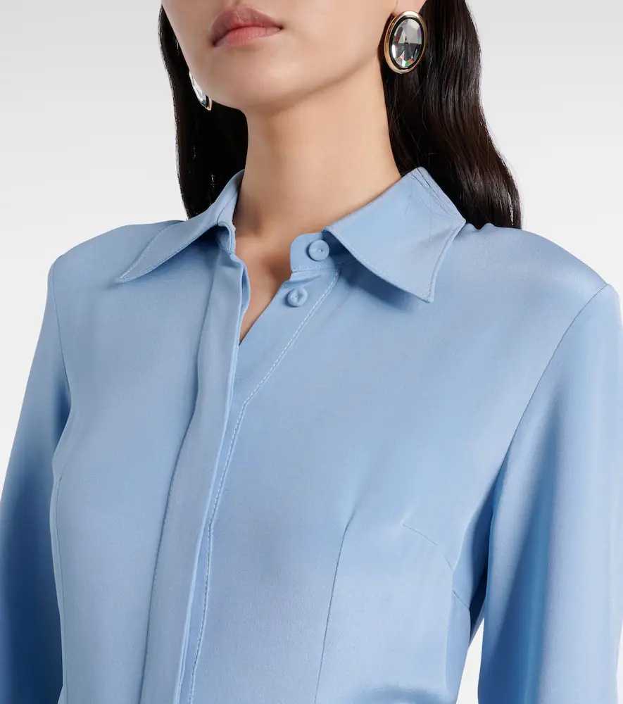 Emilia Wickstead Riko belted silk midi dress | Thumbnail 3