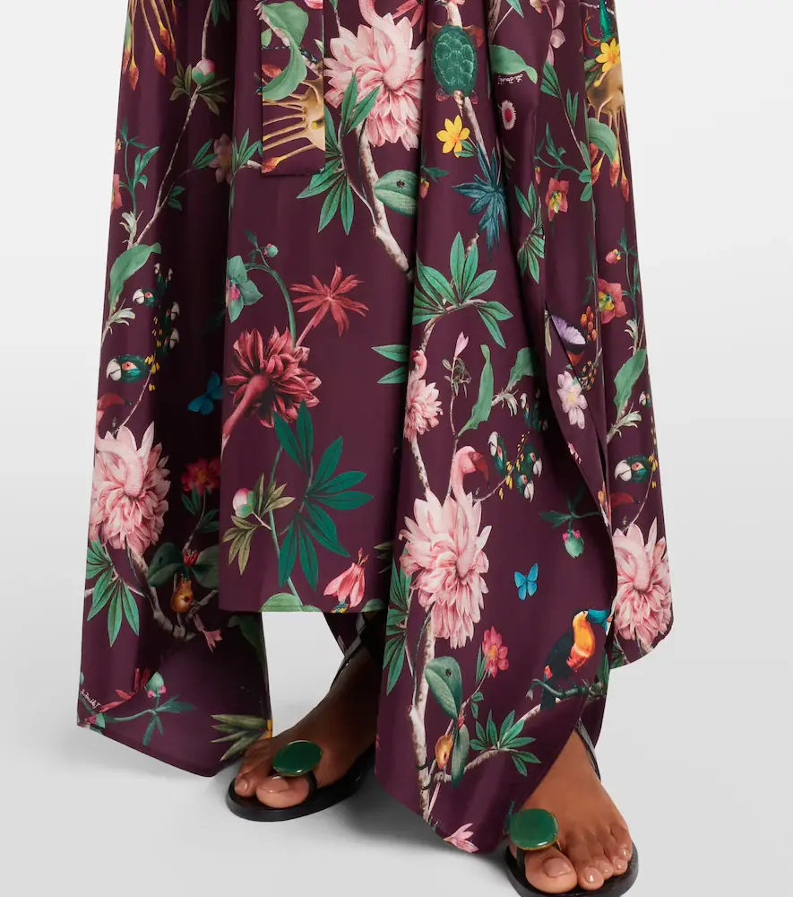 La DoubleJ Square floral silk kaftan | Thumbnail 4 La DoubleJ Square floral silk kaftan | Thumbnail 4