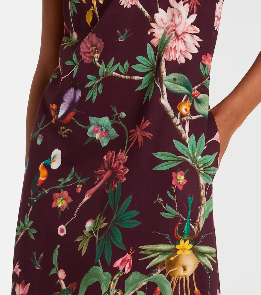 La DoubleJ Sporty Swing floral cotton midi dress | Thumbnail 3