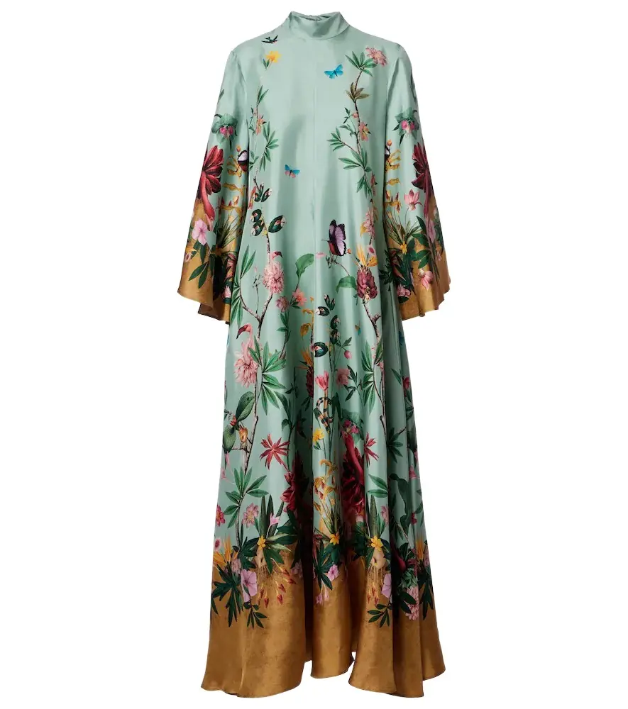 La DoubleJ Magnifico floral silk twill maxi dress | Image 1 La DoubleJ Magnifico floral silk twill maxi dress | Image 1