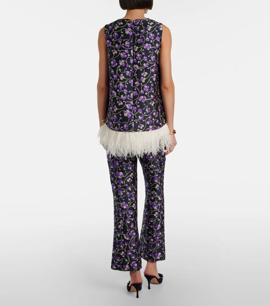 La DoubleJ 24/7 Honeysuckle jacquard straight pants | Thumbnail 4 La DoubleJ 24/7 Honeysuckle jacquard straight pants | Thumbnail 4